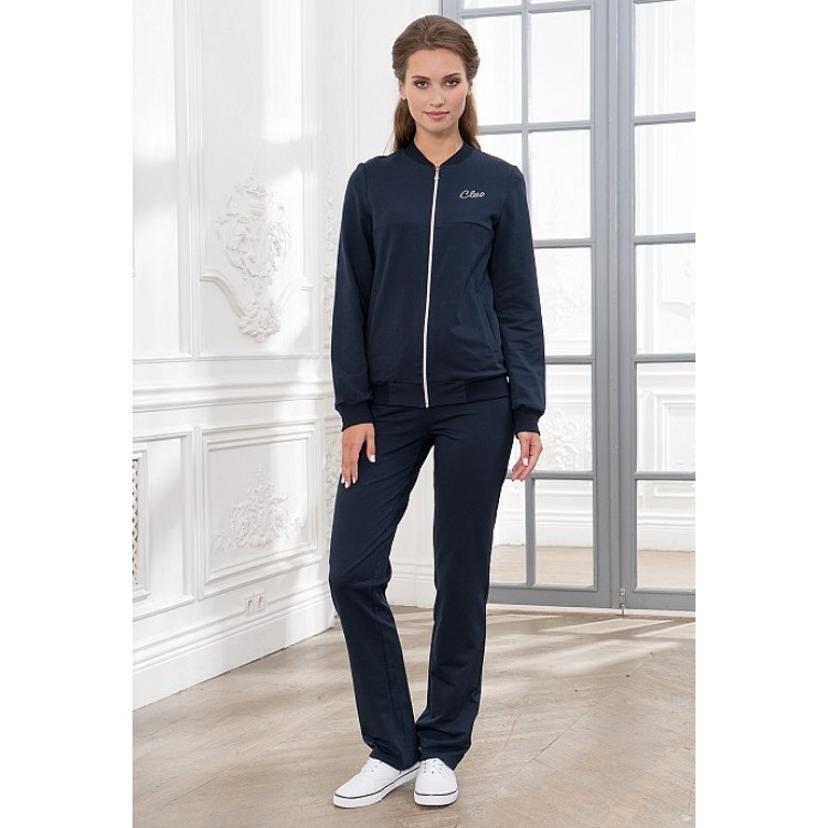 Синий женский спортивный костюм 909-blue, Cleo