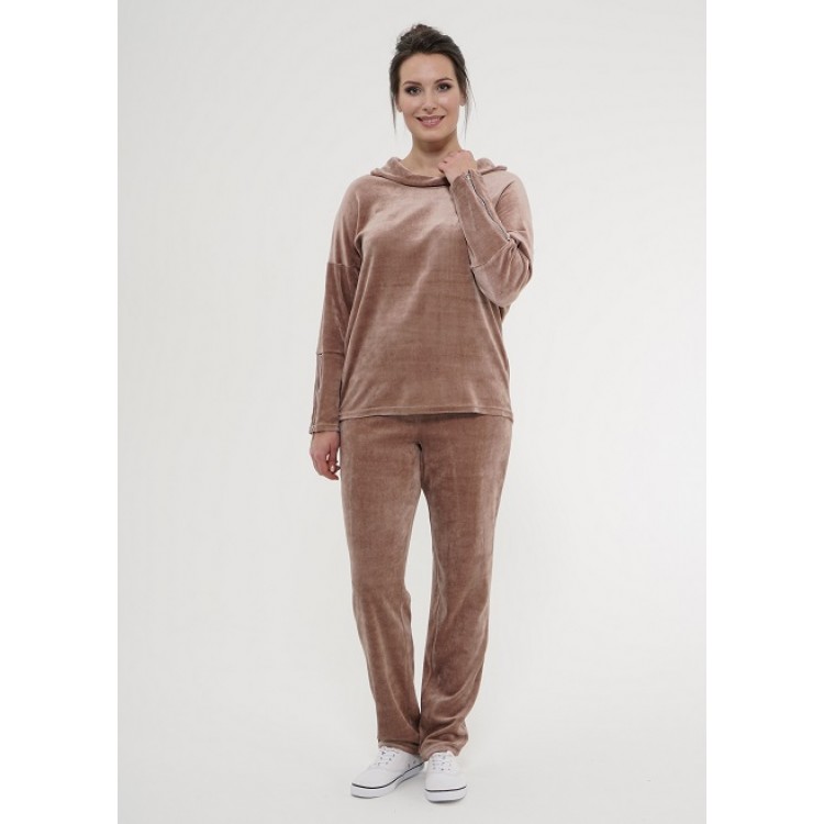 Женский велюровый костюм 915-coffee, Cleo Женский велюровый костюм 915-coffee, Cleo