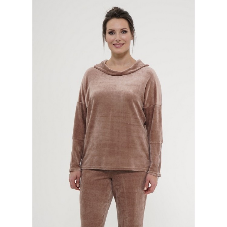 Женский велюровый костюм 915-coffee, Cleo Женский велюровый костюм 915-coffee, Cleo
