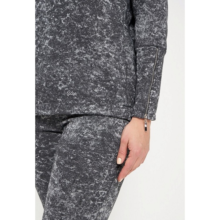 Женский спортивный костюм 917-dark gray, Cleo