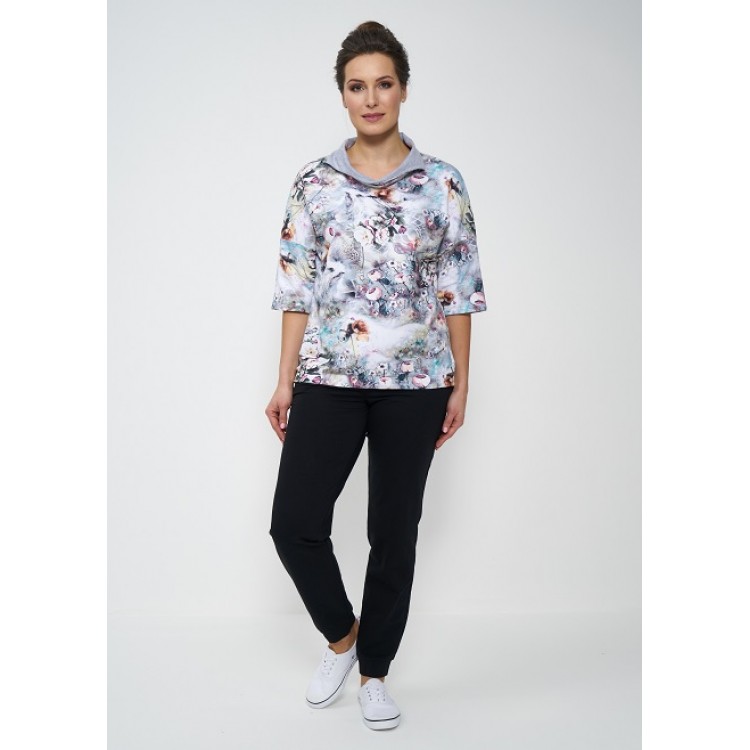 Женский костюм для дома и отдыха 930-gray/pink, Cleo