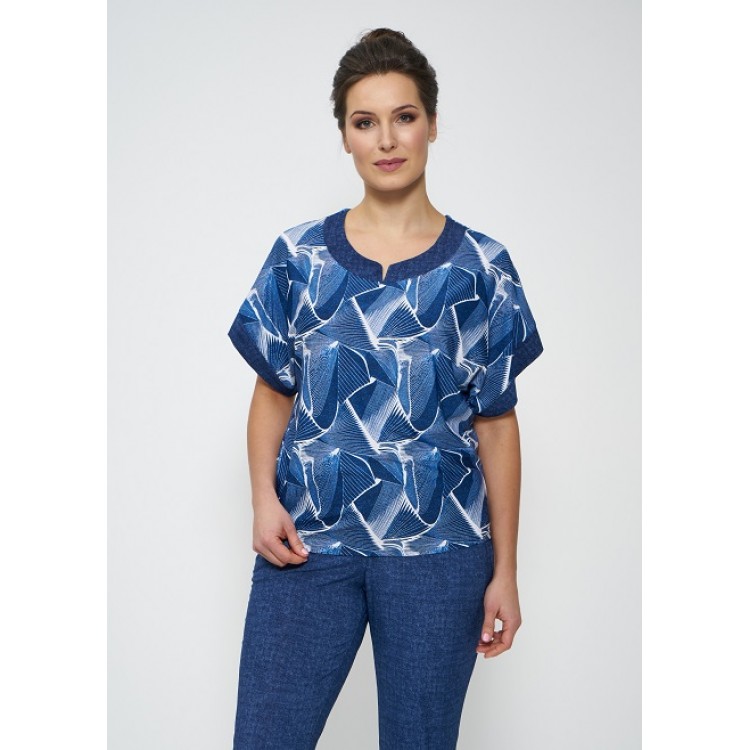 Женский домашний костюм с брюками 940-jeans, Cleo