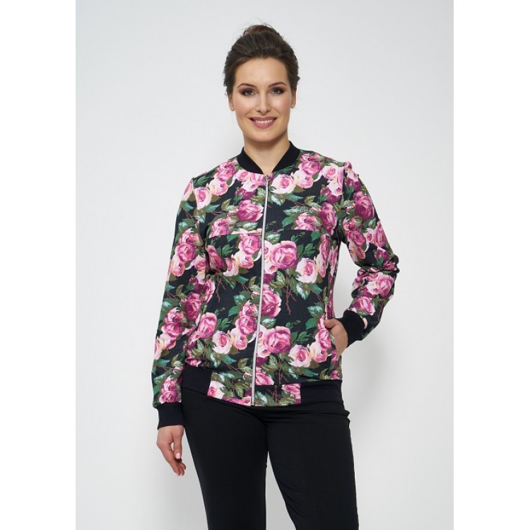Женский спортивный костюм 945-black/roses, Cleo