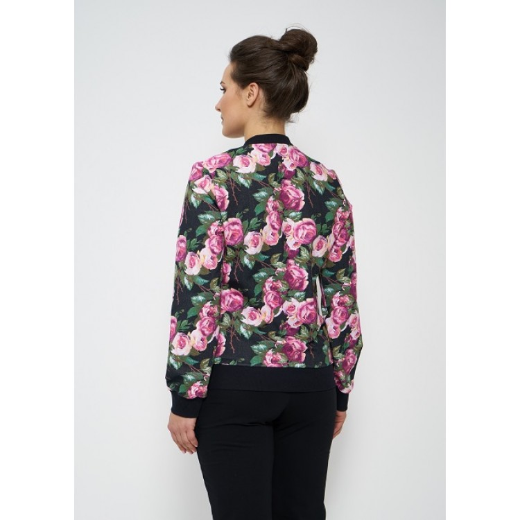Женский спортивный костюм 945-black/roses, Cleo