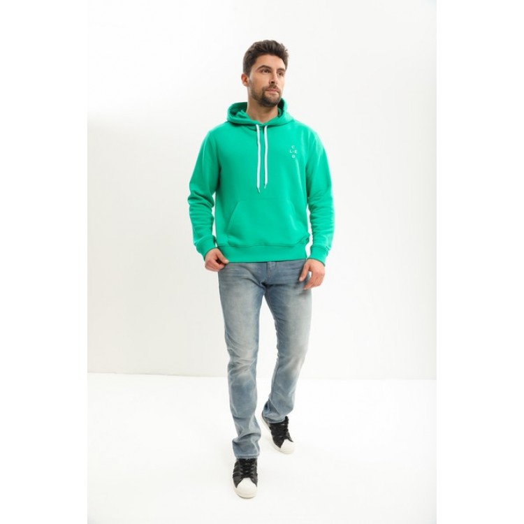 Зеленая толстовка мужская 95 green, Cleo