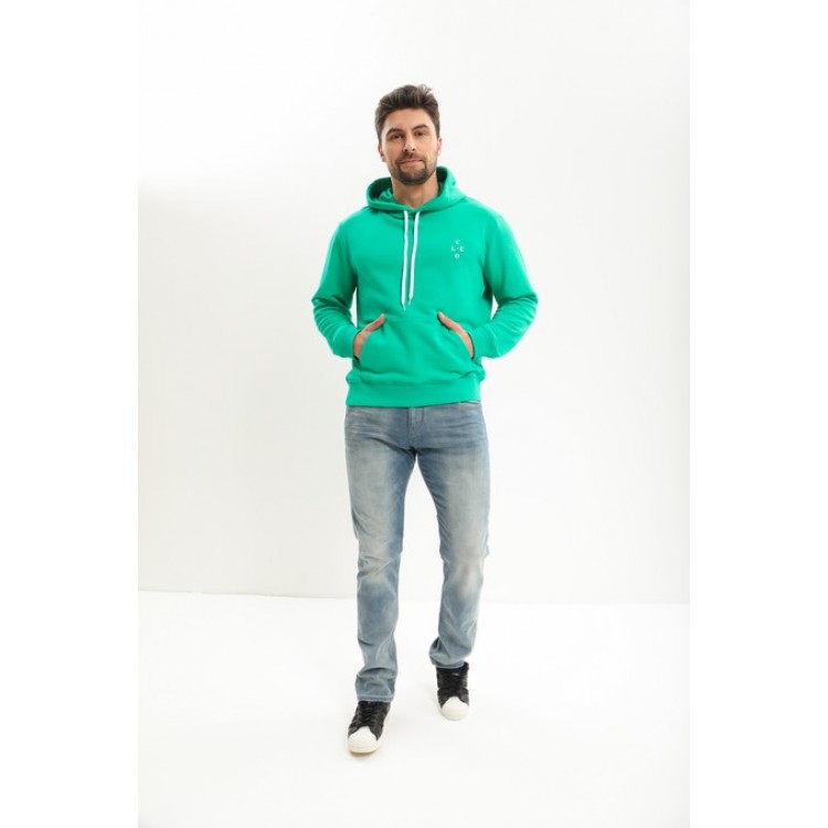 Зеленая толстовка мужская 95 green, Cleo