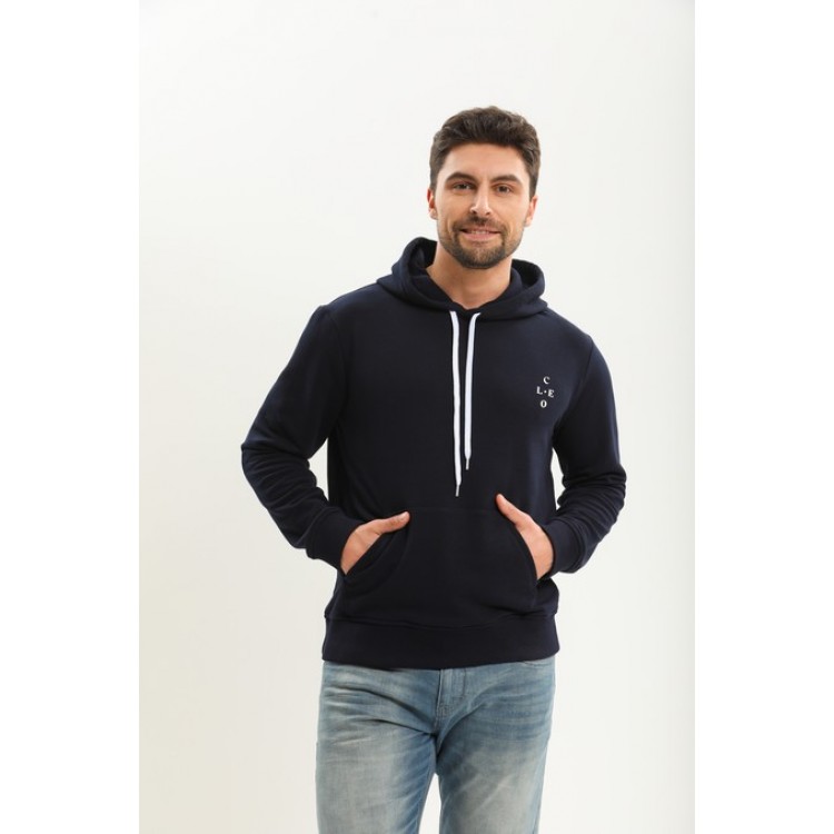 Синяя толстовка мужская 95 blue, Cleo