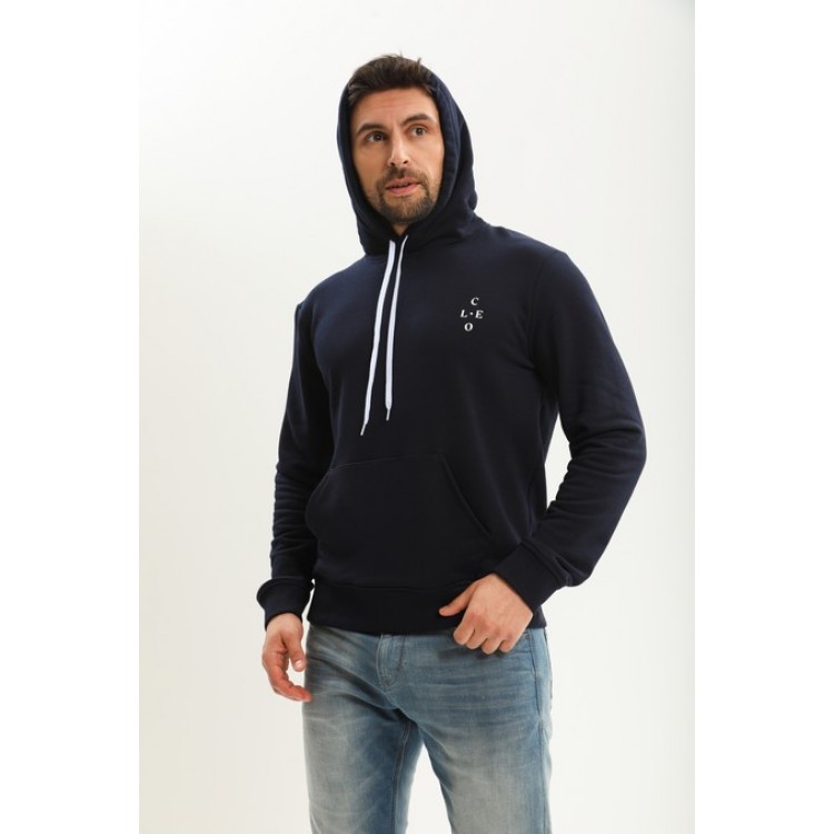 Синяя толстовка мужская 95 blue, Cleo
