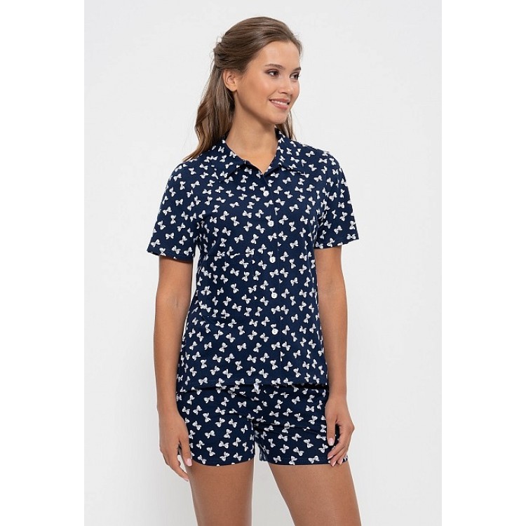 Женский домашний комплект с шортами 956-blue, Cleo