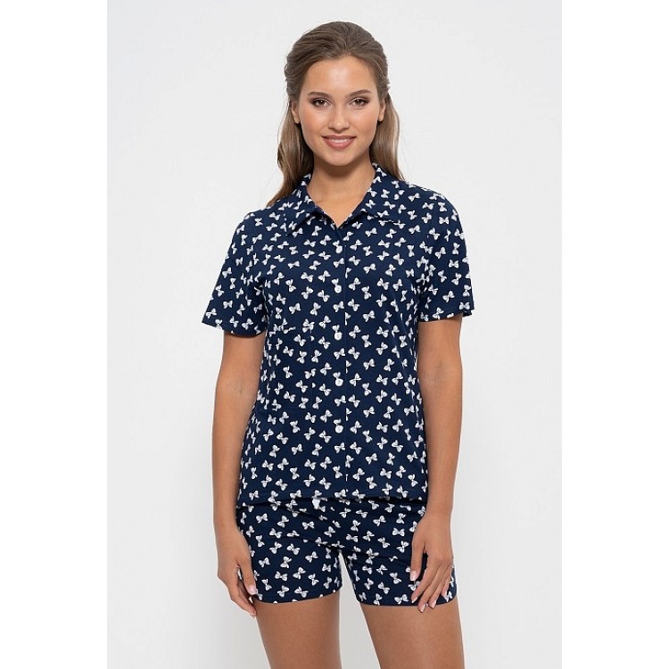 Женский домашний комплект с шортами 956-blue, Cleo