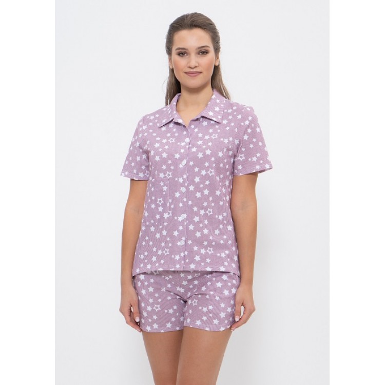 Женский домашний комплект с шортами 956-bordo, Cleo