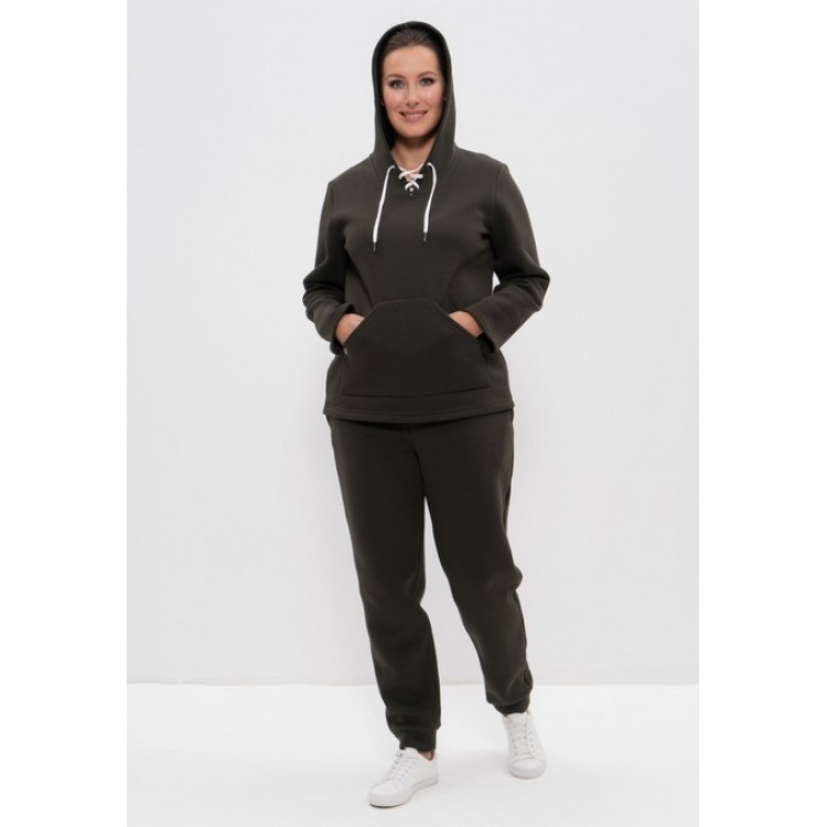 Теплый женский спортивный костюм 957-khaki, Cleo