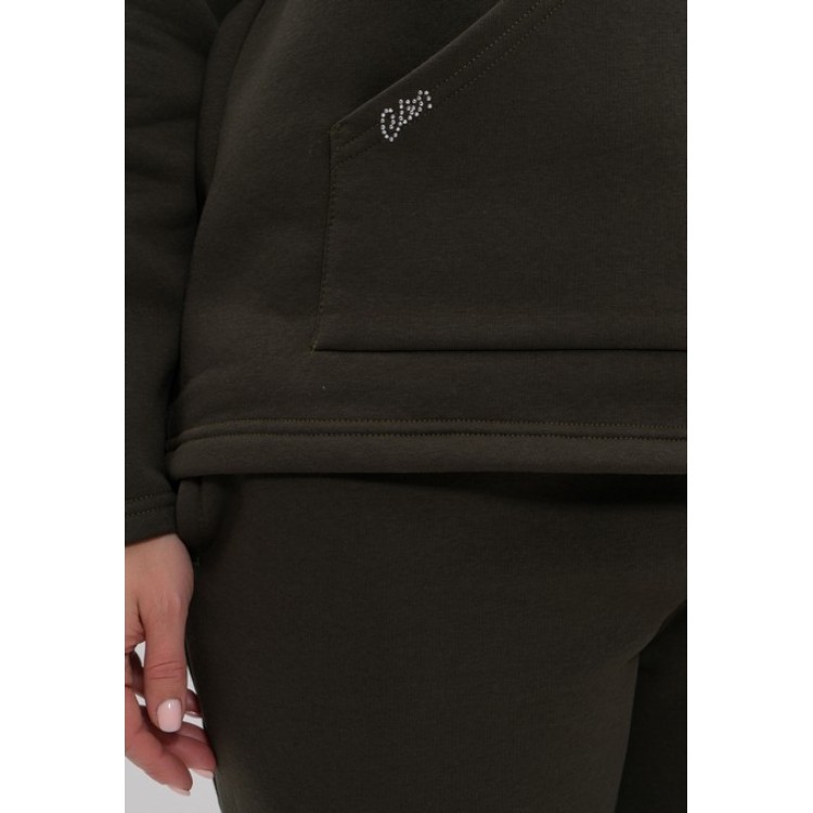 Теплый женский спортивный костюм 957-khaki, Cleo