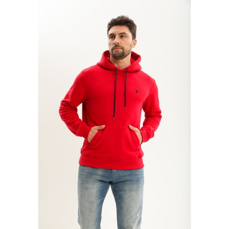 Красная толстовка мужская 97 red, Cleo Красная толстовка мужская 97 red, Cleo