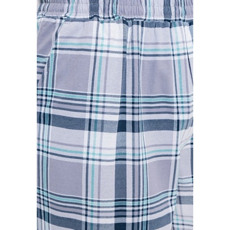 Мужская хлопковая пижама с шортами 976-gray/blue, Cleo