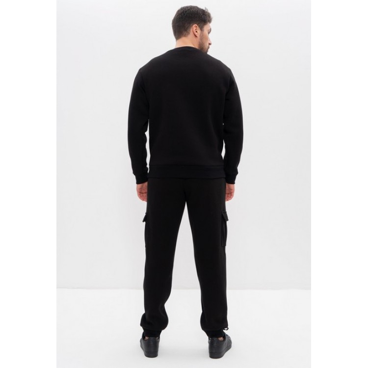 Спортивный мужской костюм с начесом 999 black, Cleo
