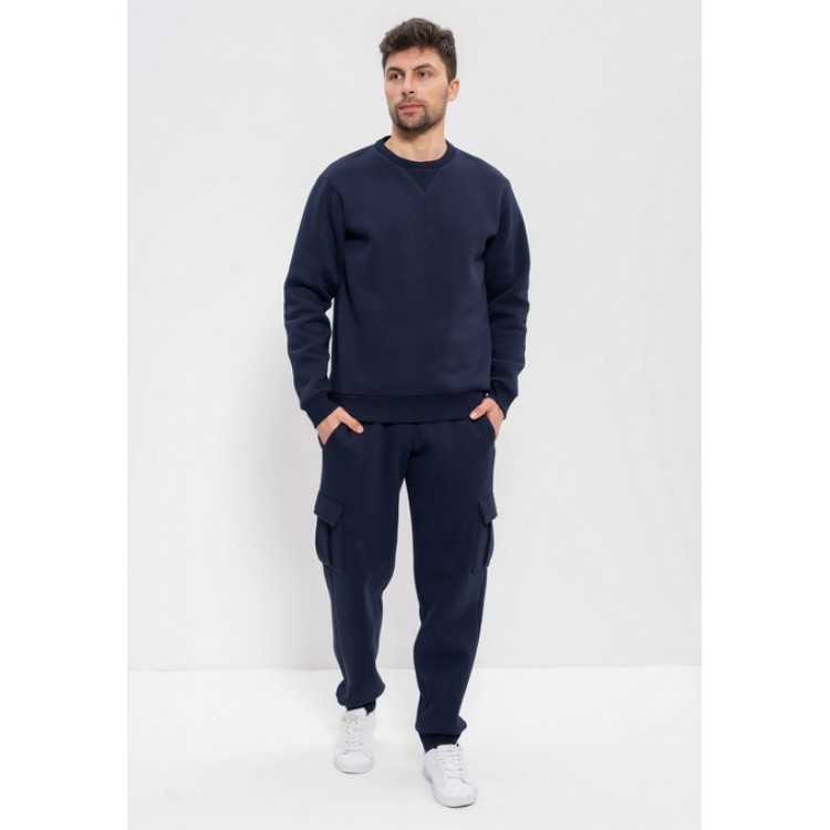 Спортивный мужской костюм с начесом 999 dark blue, Cleo