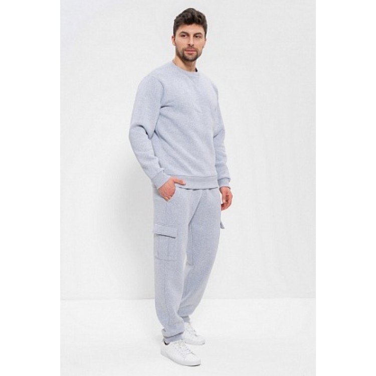 Спортивный мужской костюм с начесом 999 grey, Cleo