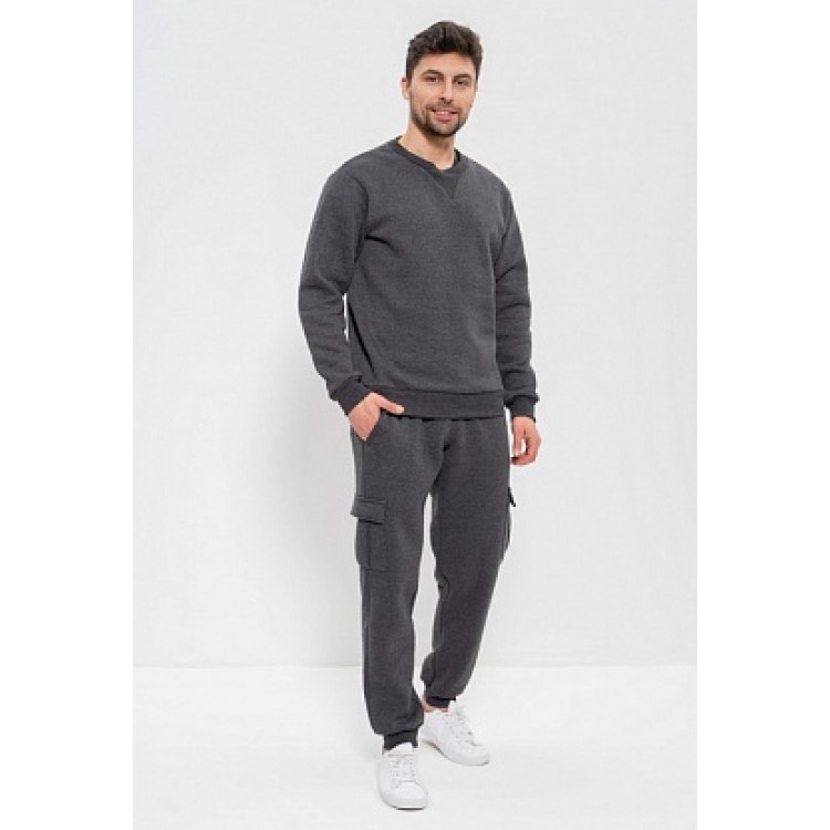 Спортивный мужской костюм с начесом 999 dark grey, Cleo
