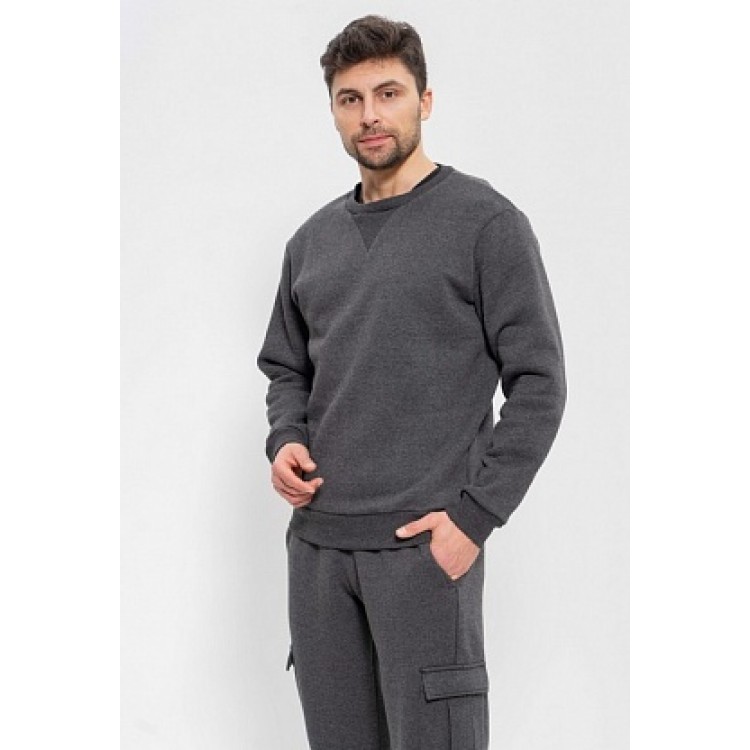 Спортивный мужской костюм с начесом 999 dark grey, Cleo
