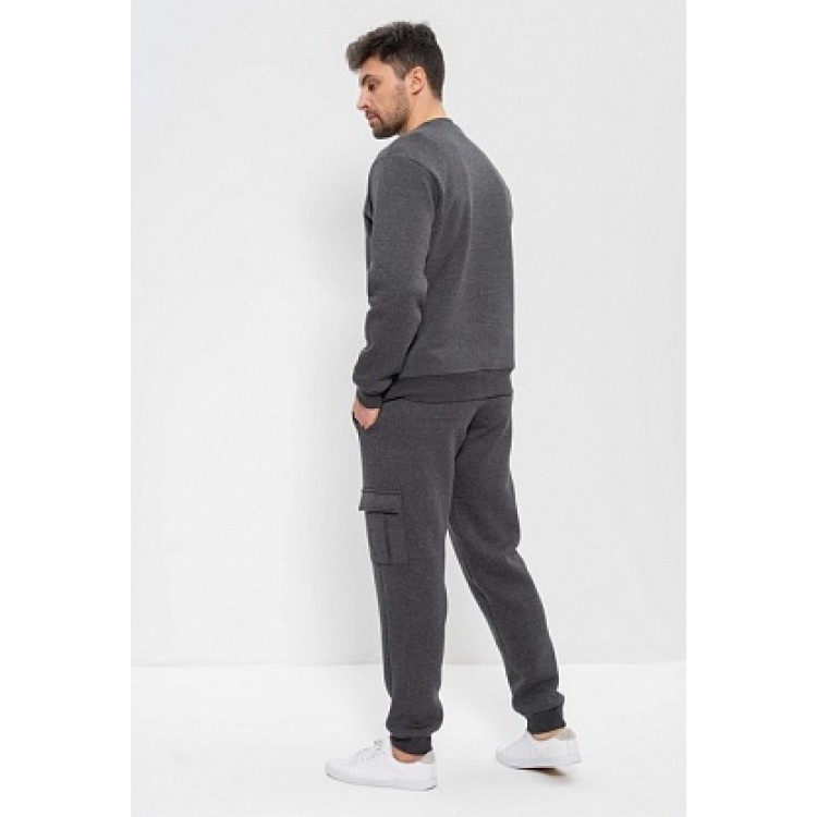 Спортивный мужской костюм с начесом 999 dark grey, Cleo