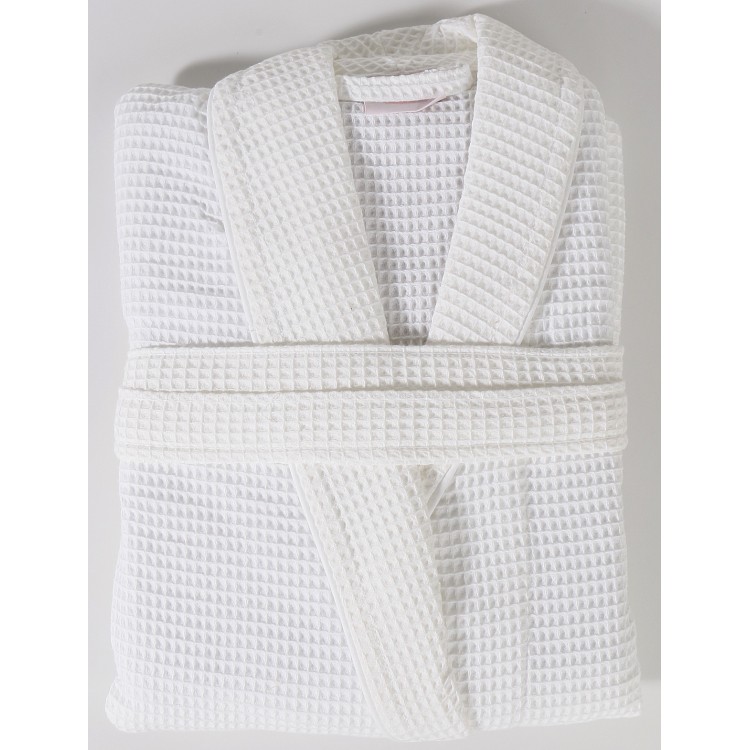 Халат вафельный 2725 белый, SALYAKA