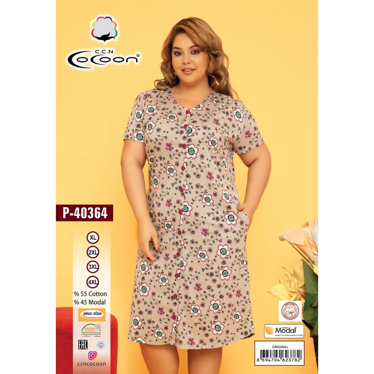 Халат хлопок/модал P40364COCOON, COCOON
