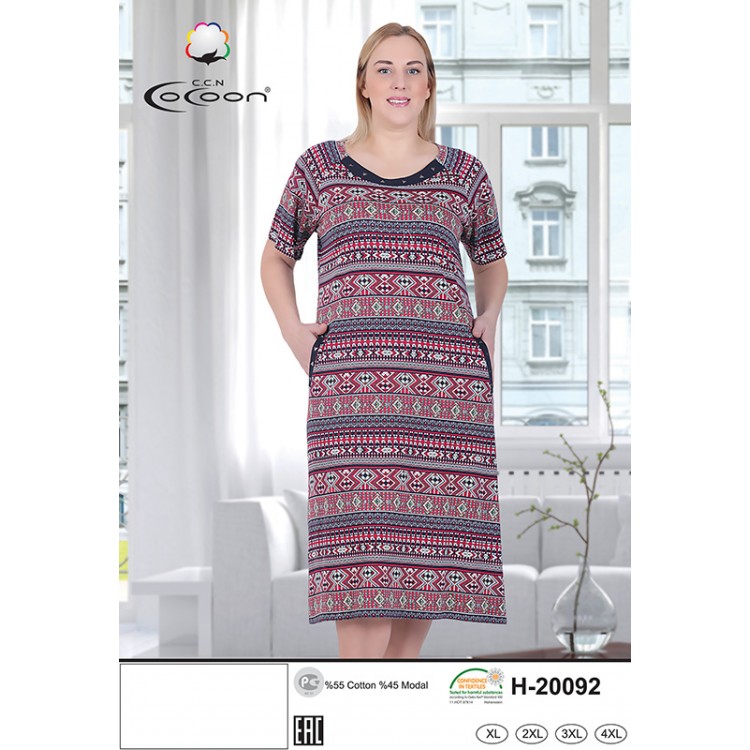 Женская туника для дома и отдыха H20092, COCOON