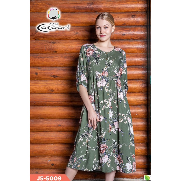 Халат на пуговицах J5-5009 COCOON