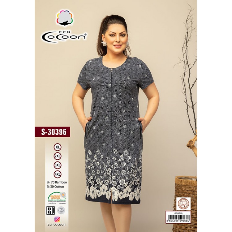 Халат женский на молнии S30396, COCOON