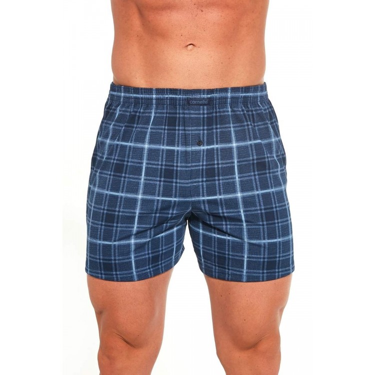 Трусы боксеры мужские 002/008-12 COMFORT синий (квадрат), CORNETTE