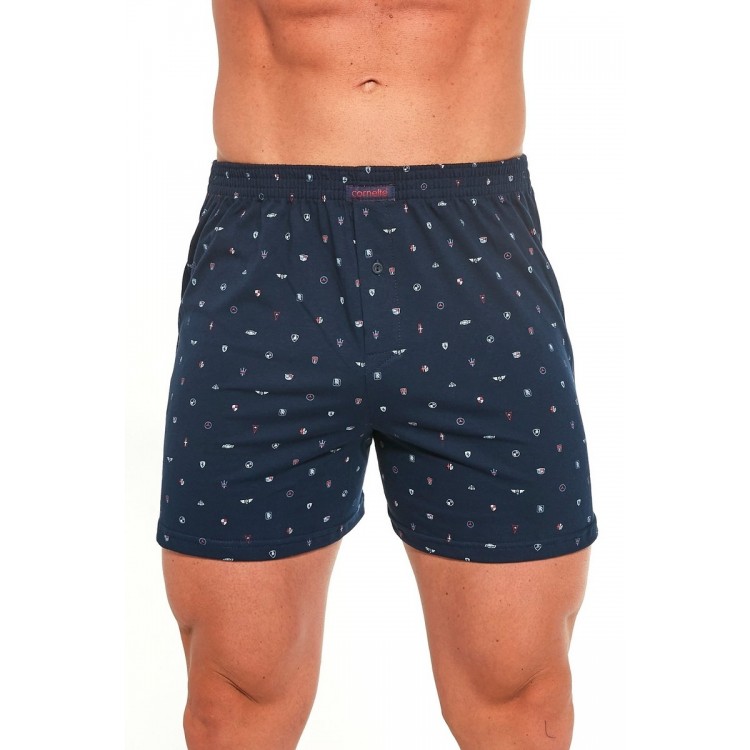 Трусы боксеры мужские 002/008-12 COMFORT т.синий/белый, CORNETTE