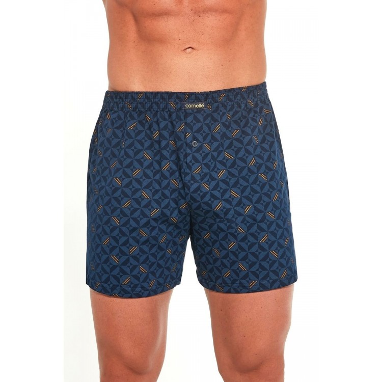Трусы боксеры мужские 002/008-12 COMFORT т.синий/коричневый, CORNETTE