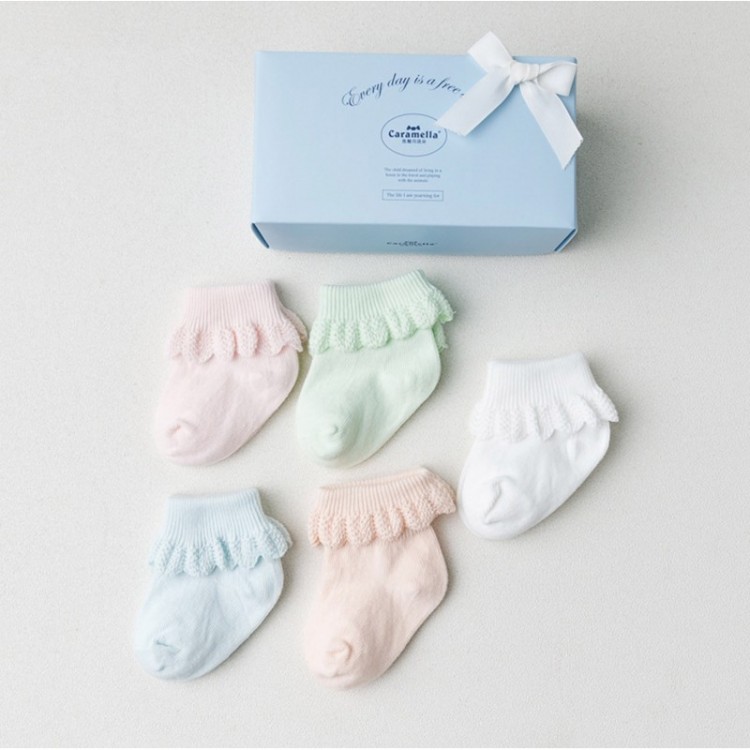 Набор детских носков (5 пар) C562005 "Кружавчики", Caramella