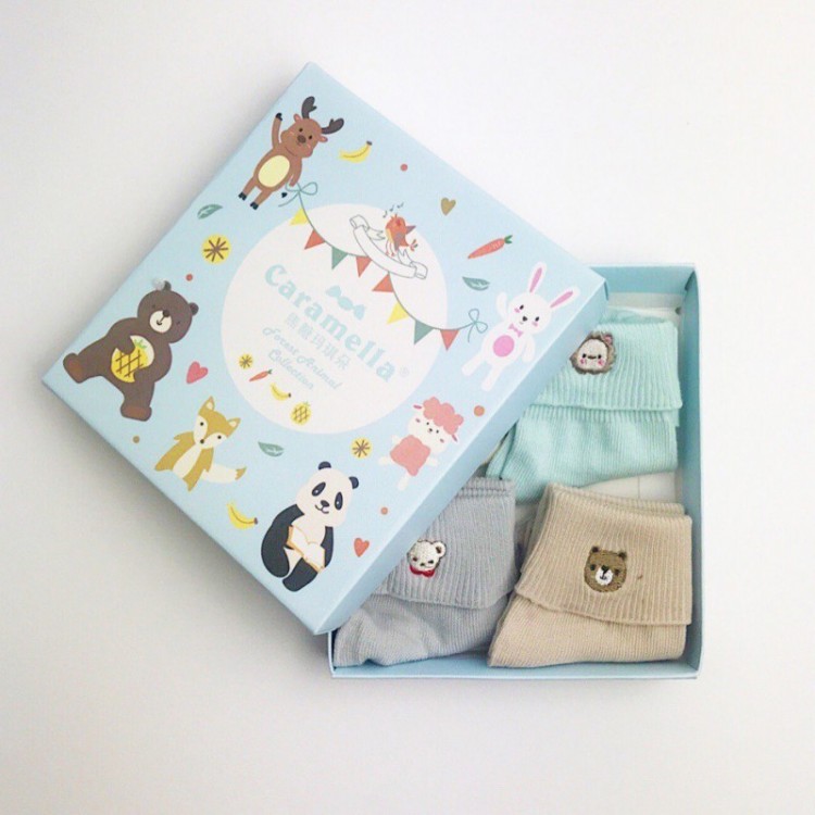 Набор детских носков (4 пары) C562024 "Животные", Caramella