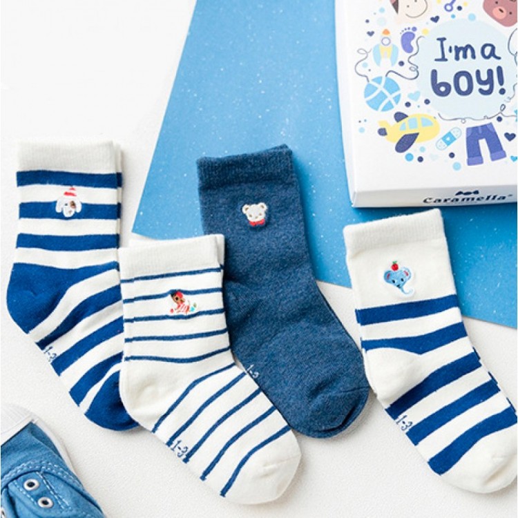 Набор детских носков (4 пары) C561414 "I'M A BOY", Caramella