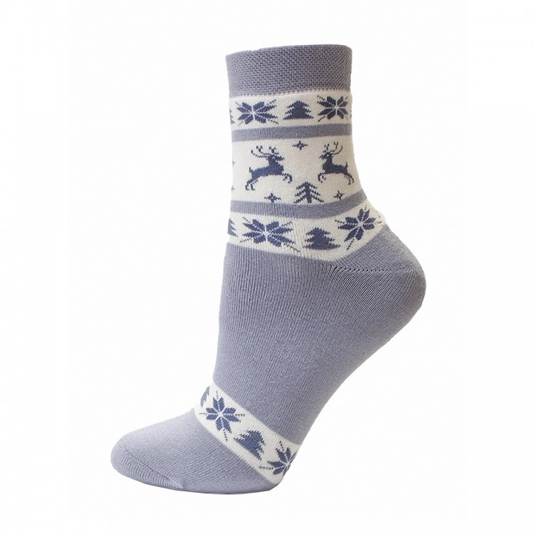 Носки женские хлопковые 15С1408 160 Arctic (6 шт.) light grey, Conte
