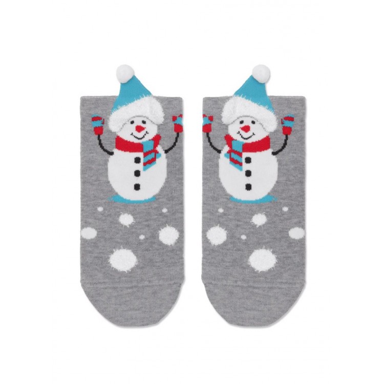 Носки женские новогодние 20С1130 359 Брестские - grey, Conte