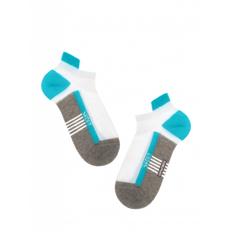 Носки мужские 16С-72СП "DiWaRi" Active-grey/turquoise, Conte