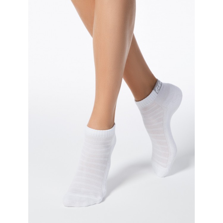 Укороченные женские носки 16С-92СП 091 Active-light grey, Conte