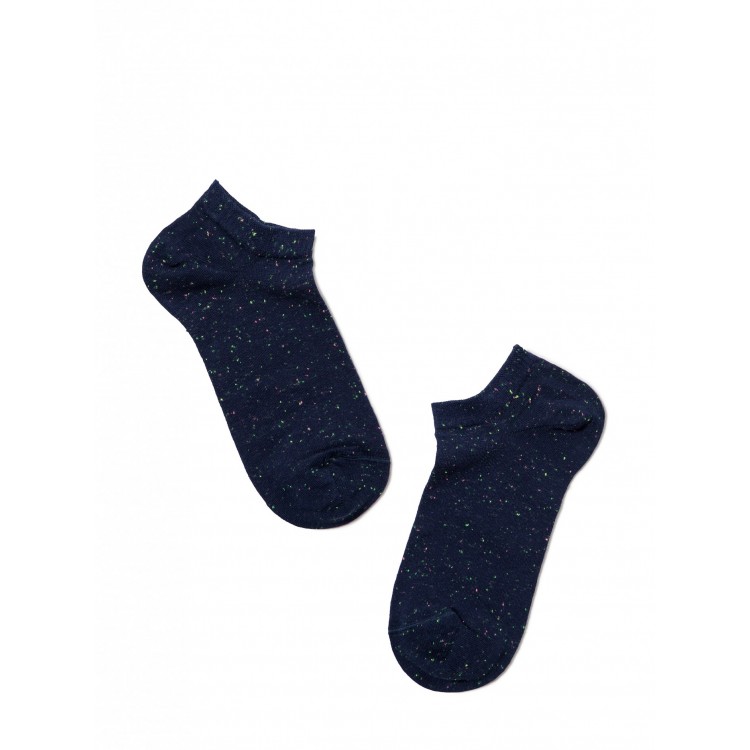 Ультракороткие спортивные женские носки из хлопка Active 16С-62СП-dark blue, Conte