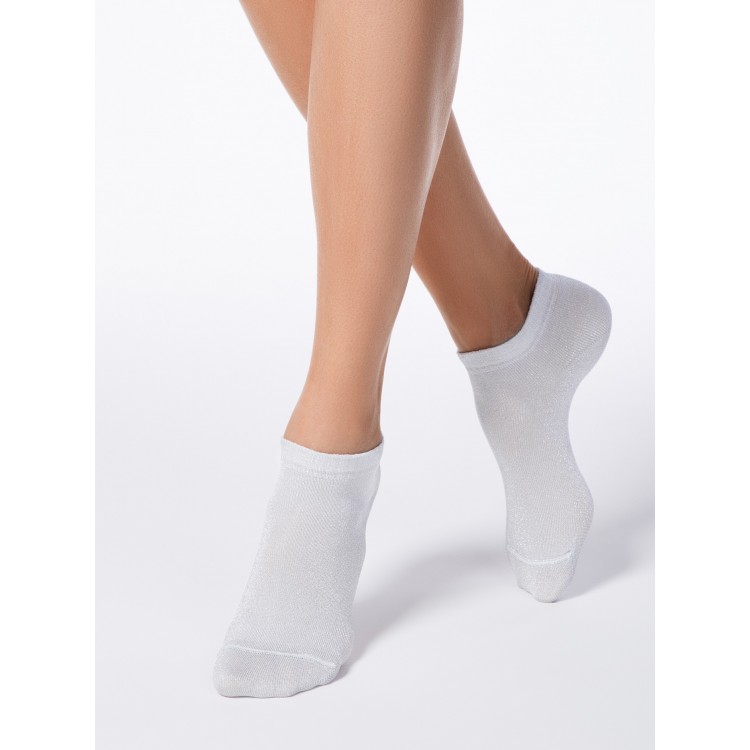 Вискозные женские носки с люрексом 17С-57СП Active-light grey, Conte