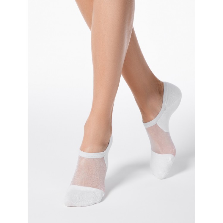 Ультракороткие носки из хлопка 18С-4СП Active-white, Conte