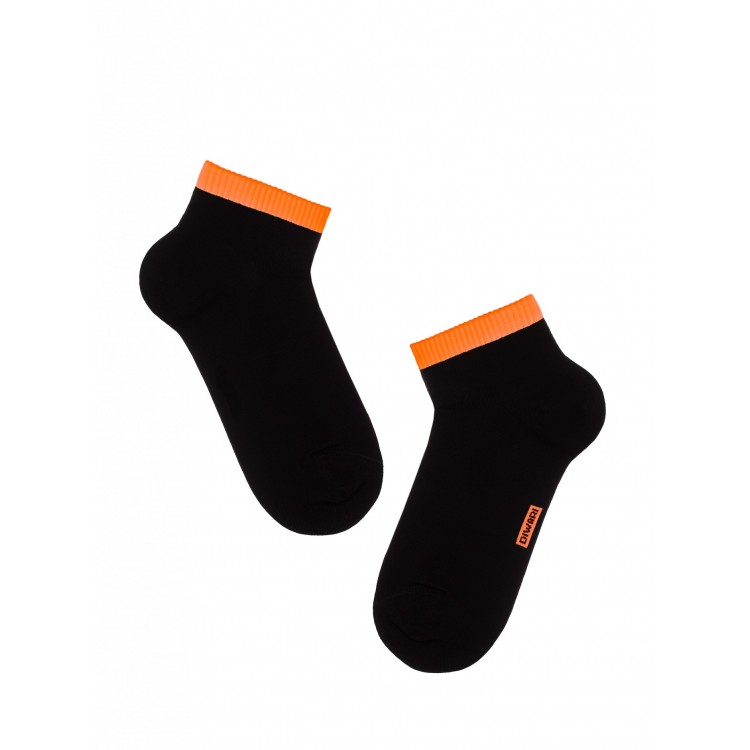 Носки мужские укороченные 7С-37СП 068 "DiWaRi" Active-black/orange, Conte