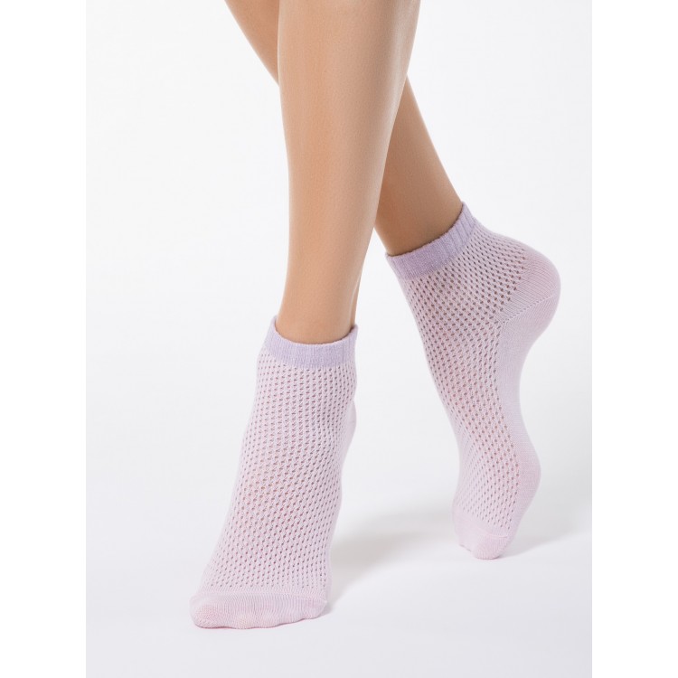 Женские ажурные носки 15С-81СП Ajour-pink, Conte