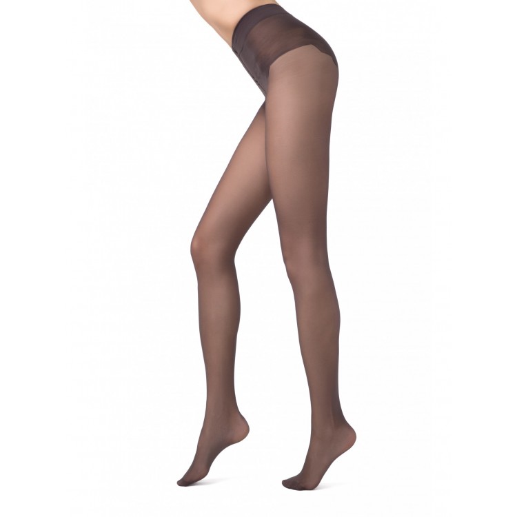 Колготки женские с ажурными трусиками Bikini 20-grafit, Conte