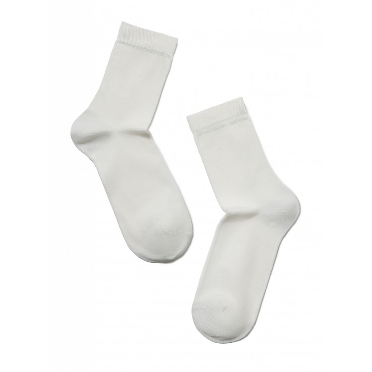 Вискозные однотонные женские носки 13С-64СП Classic-milk, Conte