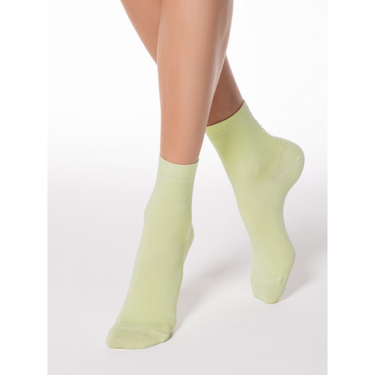 Вискозные однотонные женские носки 13С-64СП Classic-light green, Conte