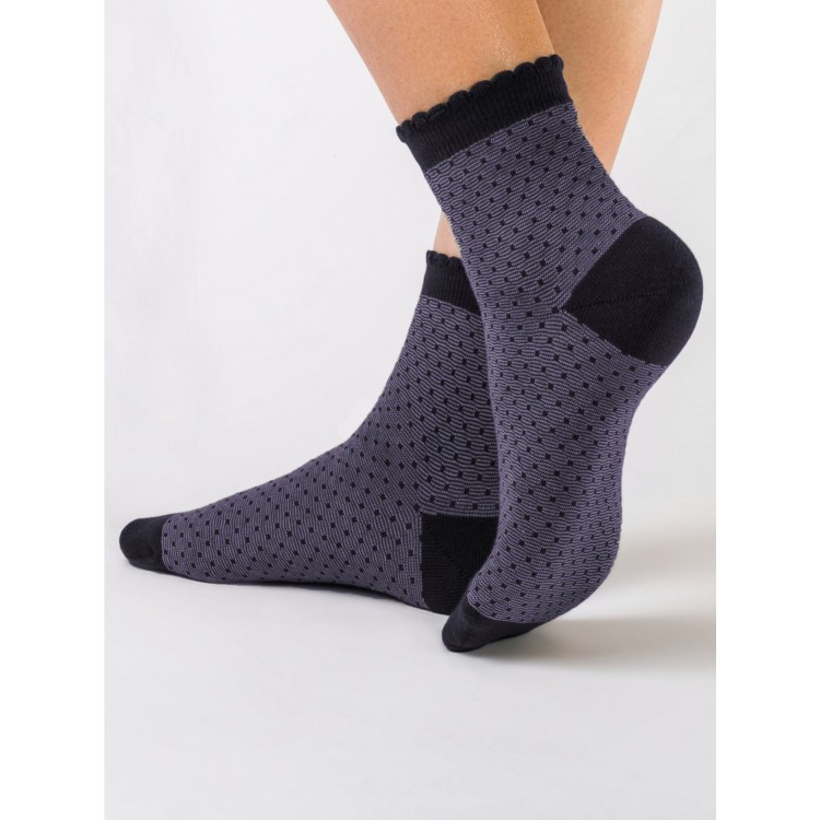 Хлопковые женские носки 14С-93СП 064 Classic-lavender, Conte