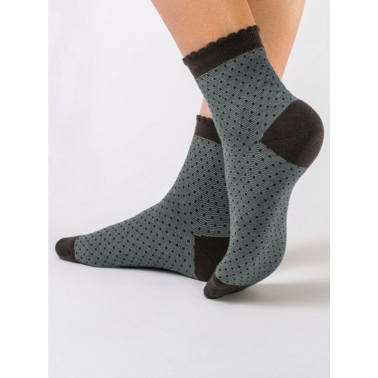 Хлопковые женские носки 14С-93СП 064 Classic-turquoise, Conte